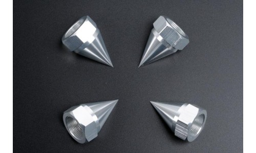 Spiked Solid Wheel Nuts - SILVER | Rovan Sports